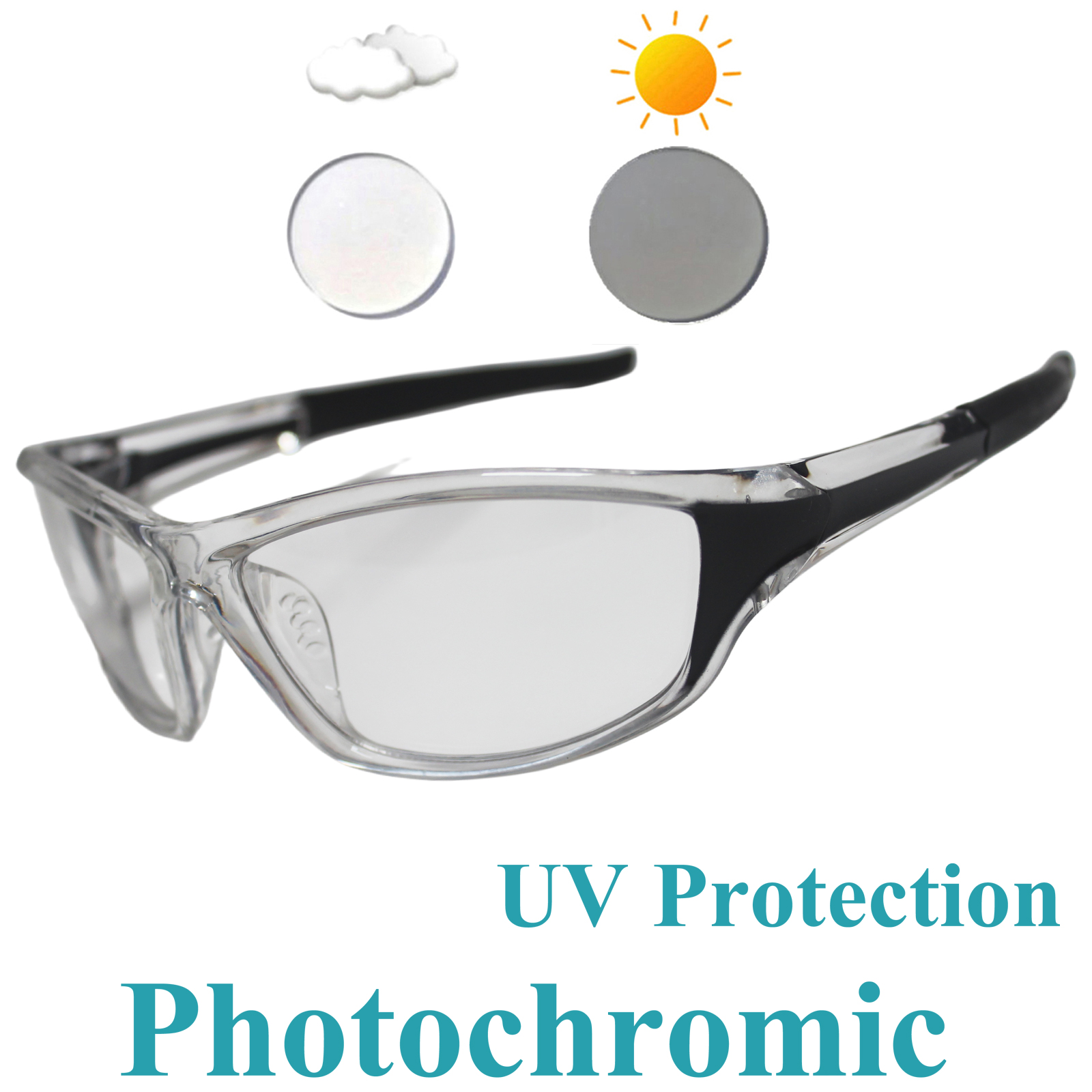 Mountain Biking Goggles - Photochromic Cycling Glasses Bicycle Eyewear Men
