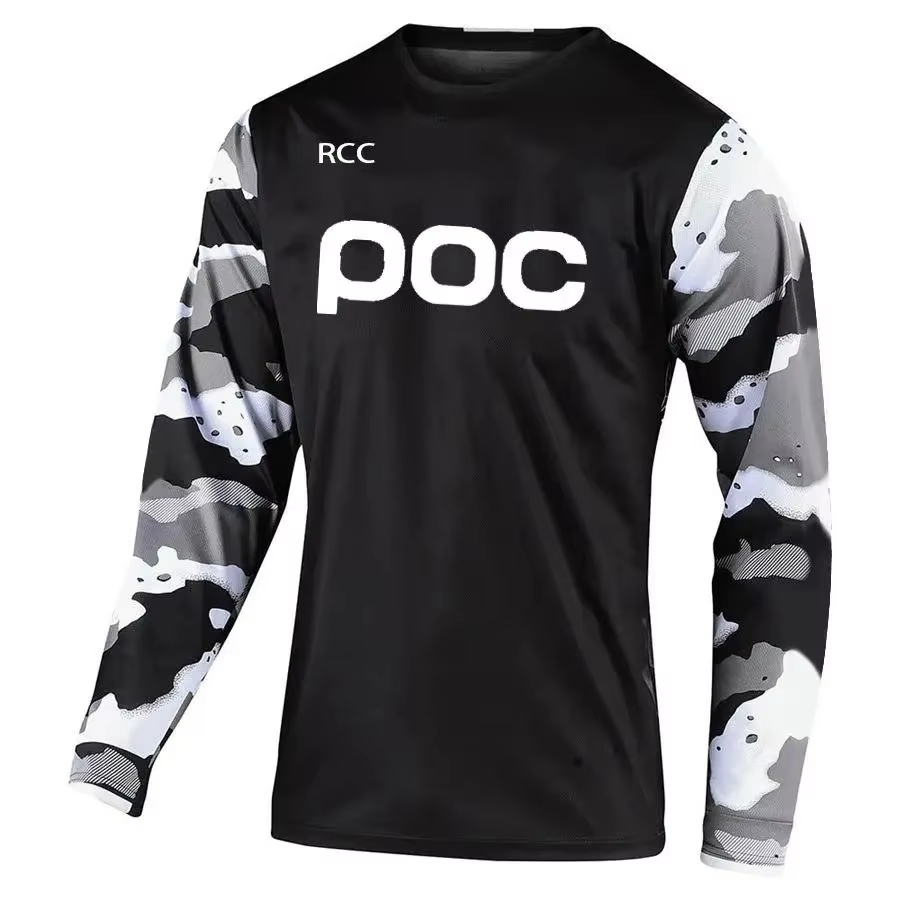 Mountain Biking Camp - Men's Long‑Sleeve T‑Shirt, Mountain Bike Motocross
