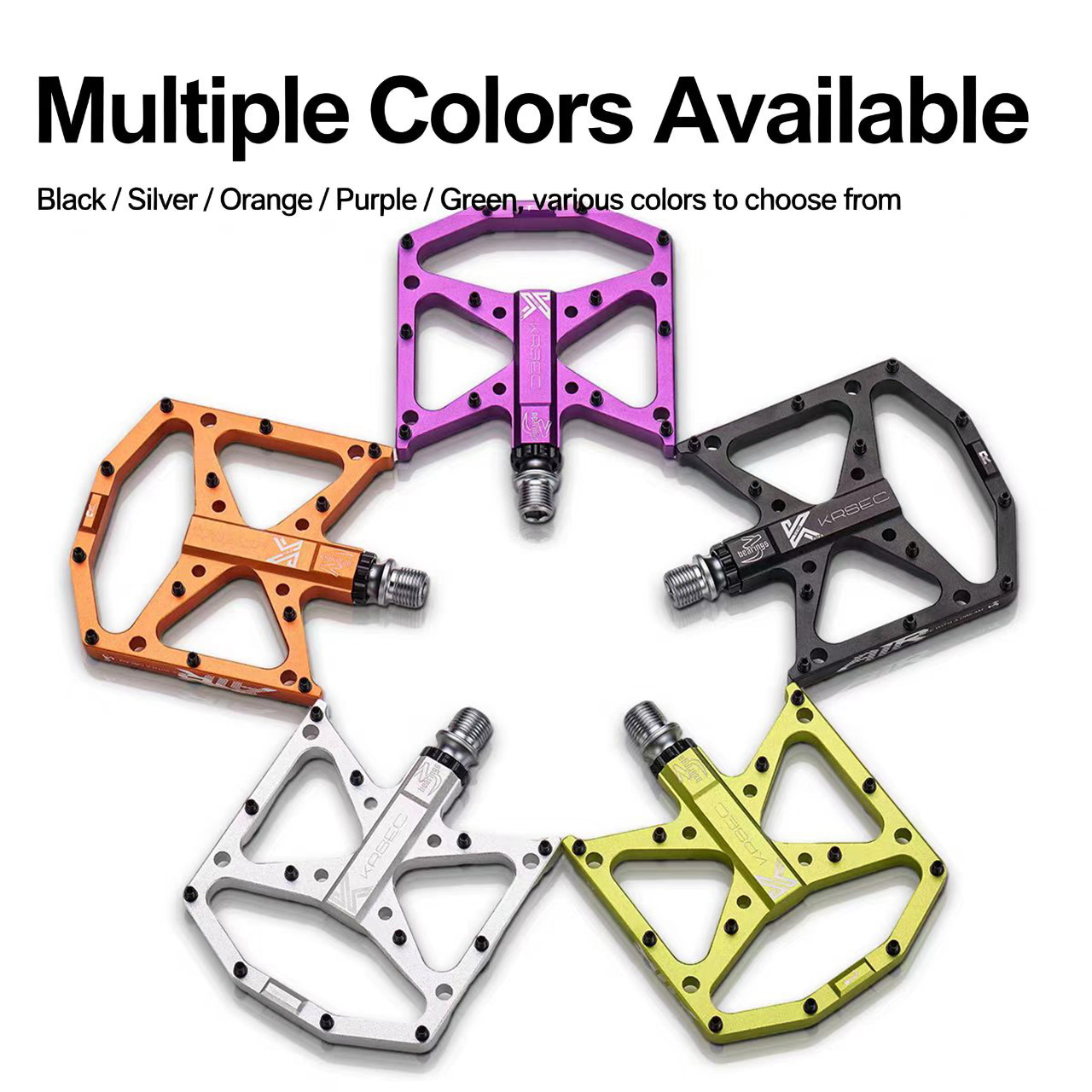 Pedal Platform Flat - KRSEC 3 Sealed Bearing Flat Pedal,