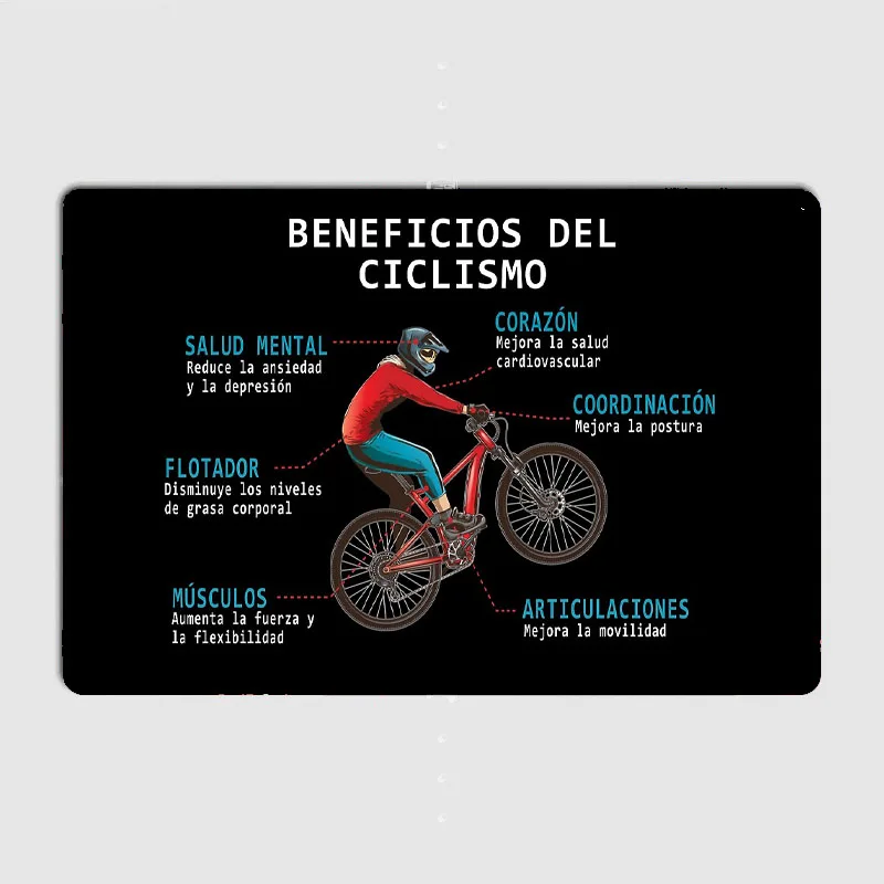 CYCLING BENEFITS Poster Mounta - Mountain Biking Benefits ulasan dan harga