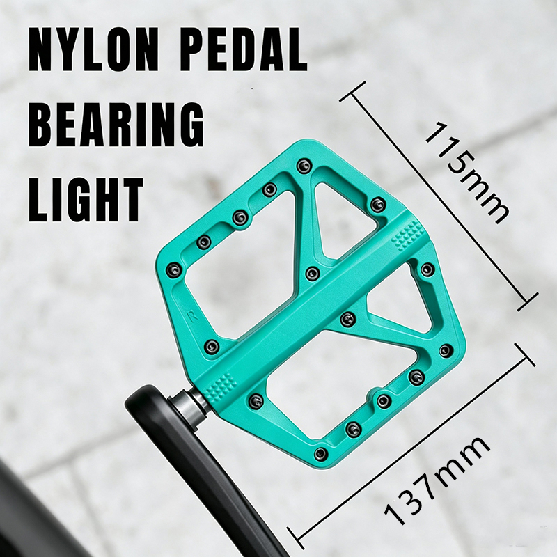 Nylon Bicycle Pedals MTB Platf - Pedal Platform Flat ulasan dan harga
