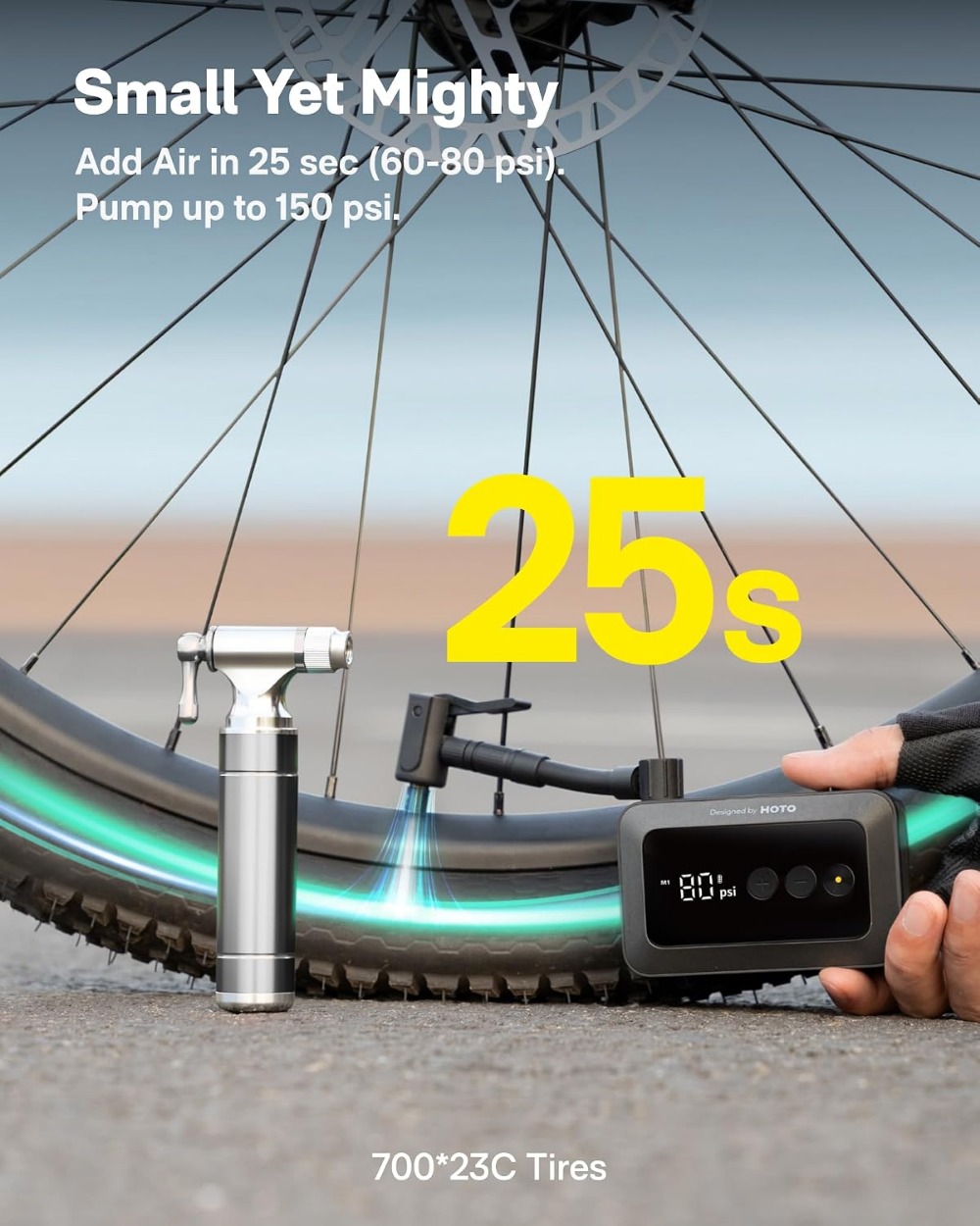 Mini Bike Tire Pump, 25s Fast  - Mountain Biking Images ulasan dan harga