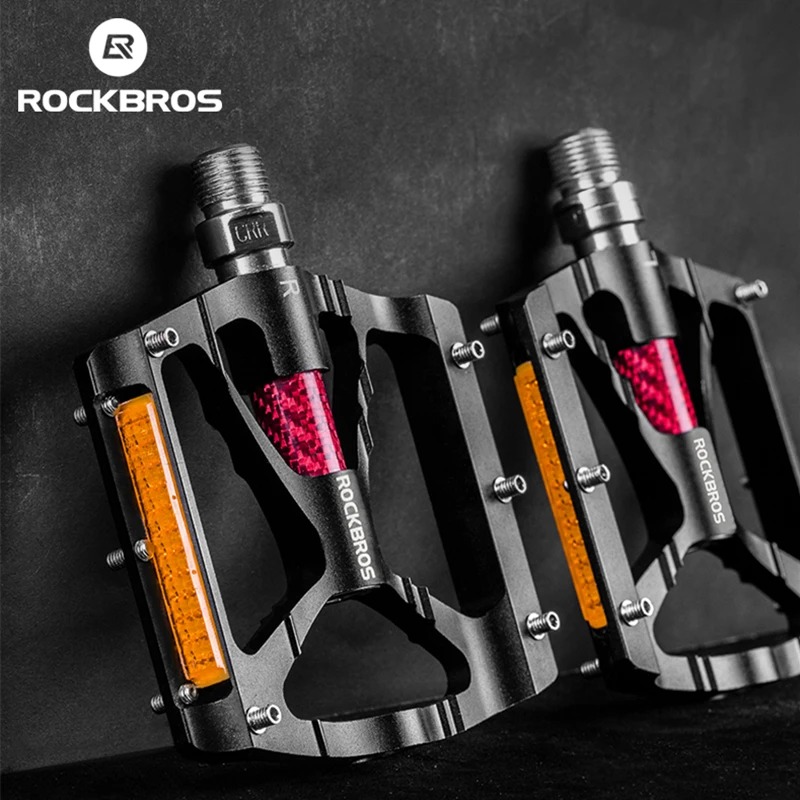 ROCKBROS Bicycle Pedals Alloy  - Pedal Platform Flat ulasan dan harga