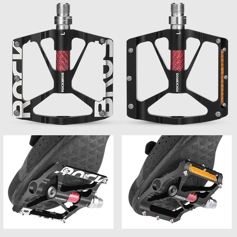 ROCKBROS Bicycle Pedals Alloy  - Pedal Platform Flat ulasan dan harga