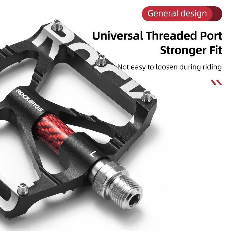ROCKBROS Bicycle Pedals Alloy  - Pedal Platform Flat ulasan dan harga