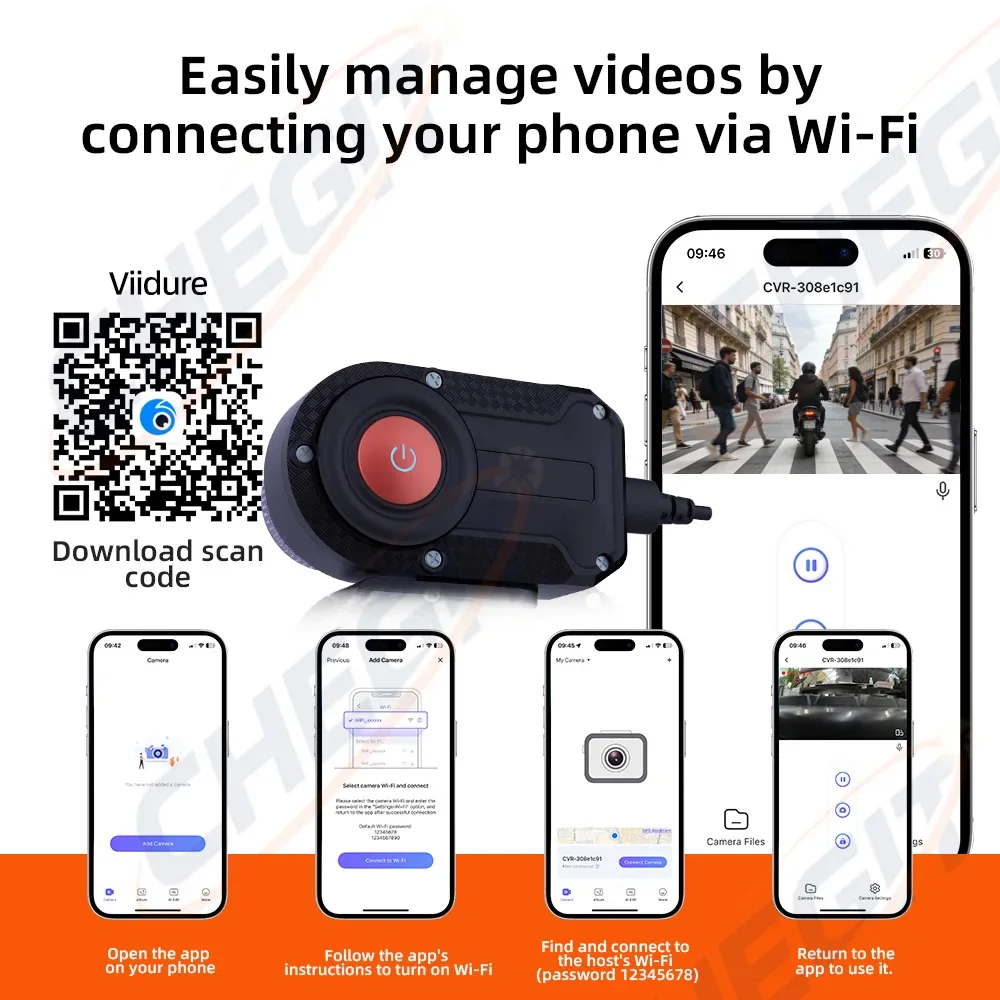 Motorcycle DVR 2K HD WiFi With - Mountain Biking Images ulasan dan harga
