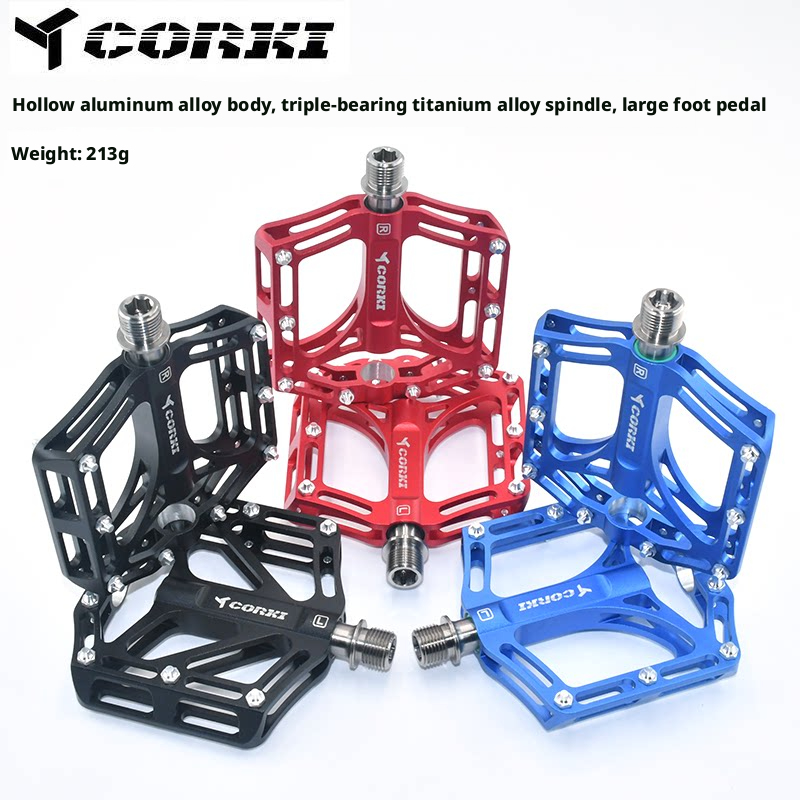 CORKI Mountain Bike Pedals Hol - Pedal Platform Flat ulasan dan harga