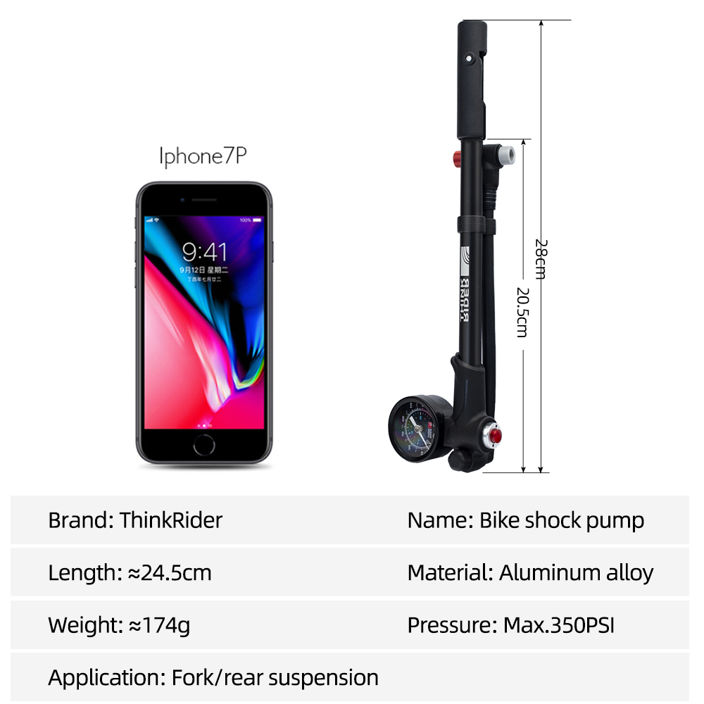 ThinkRider Portable High-press - Shock Pump Suspension ulasan dan harga