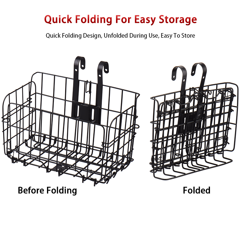 Bicycle Folding Metal Wire Bas - Mountain Biking Bag ulasan dan harga